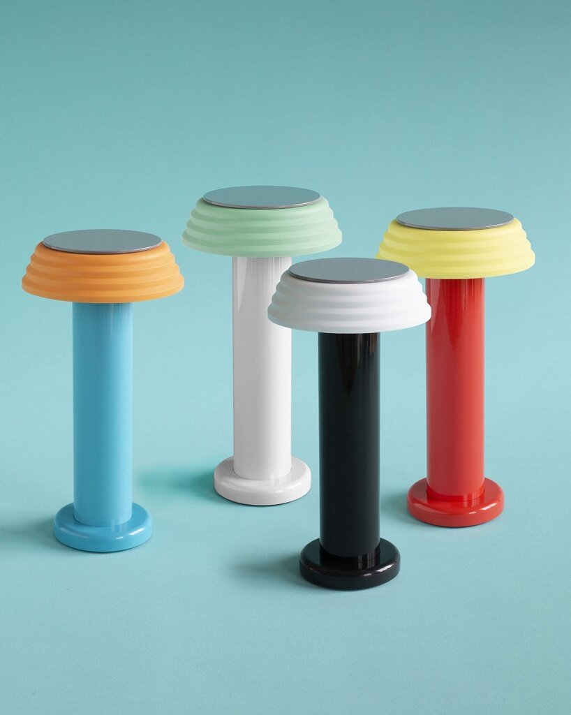 PL1 Portable bordlampe - rød/gul